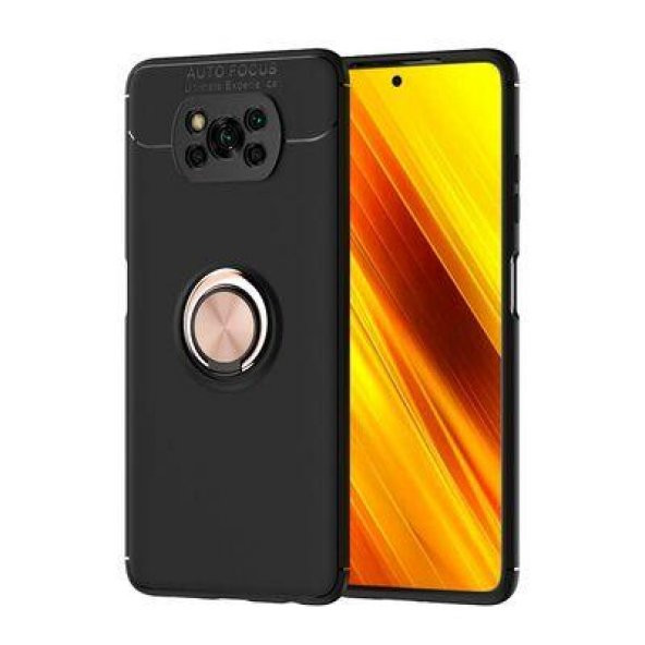 Xiaomi Poco X3 Kılıf Stantlı Yüzüklü Halkalı Manyetik Kılıf ürün görseli 1