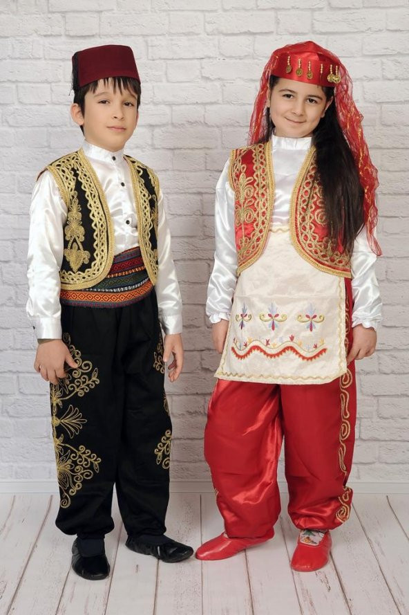 Türkmen İşlemeli Kız Yöresel Kostüm - Resim 2