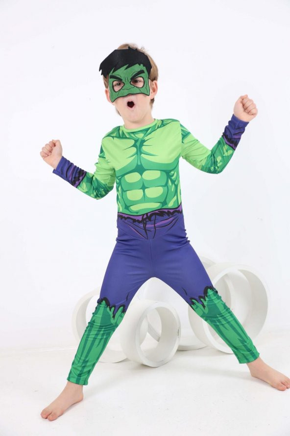 Hulk Çocuk Kostüm Pijamaskeler ürün görseli 1