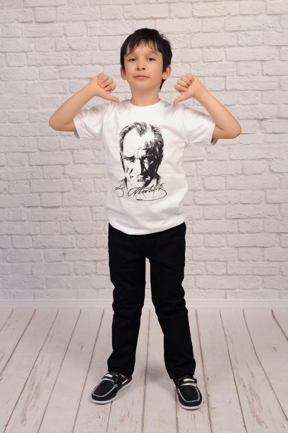 Atatürk Baskılı Tişört Her Renk - Resim 2