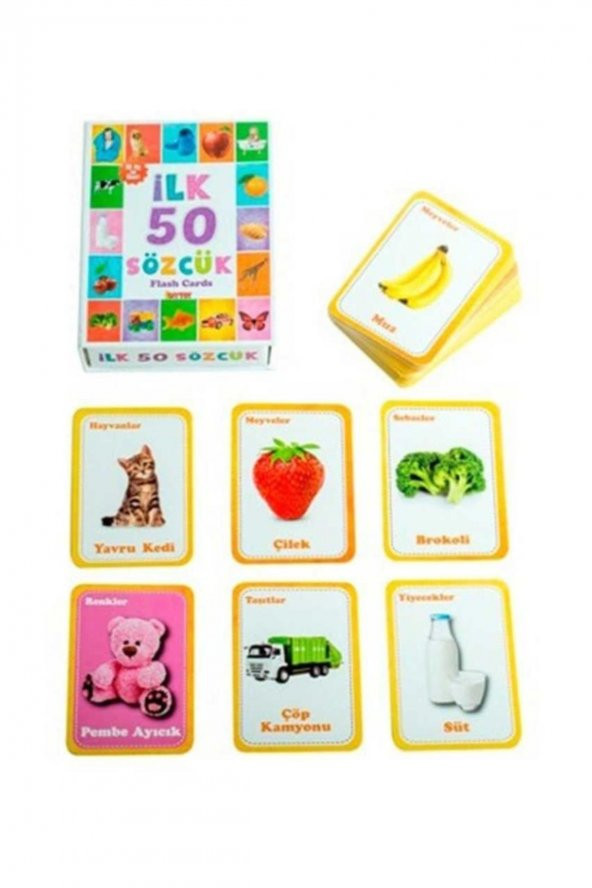 İlk 50 Sözcük Flash Card / - Resim 2