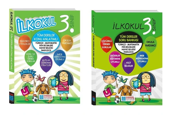 Evrensel İletişim 3. Sınıf Tüm Dersler Konu Anlatım+Soru Bankası ürün görseli 1