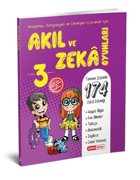 Kırmızı Beyaz Yayınları 3. Sınıf Akıl Ve Zeka Oyunları Kitabı ürün görseli 1
