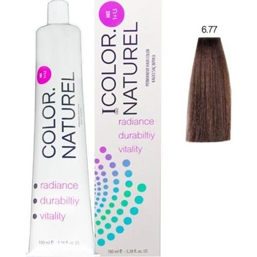 Color Naturel Kalıcı Saç Boyası 100 ml 6.77 Çikolata Kahve ürün görseli 1