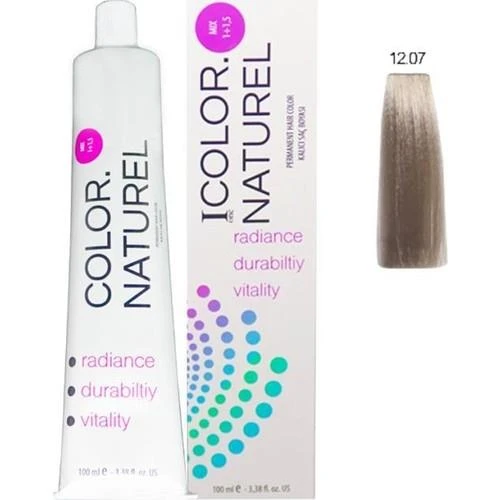 Color Naturel Kalıcı Saç Boyası 100 ml 12.07 İrize Platin ürün görseli 1