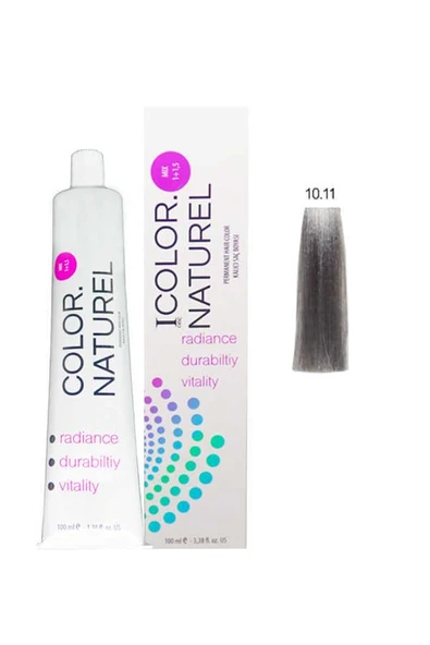 Color Naturel Kalıcı Saç Boyası 100 ml 10.11 Yoğun Küllü Açık Sarı ürün görseli 1
