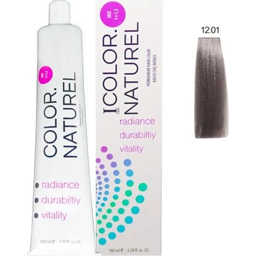 Color Naturel Kalıcı Saç Boyası 100 ml 12.01 Küllü Platin ürün görseli 1