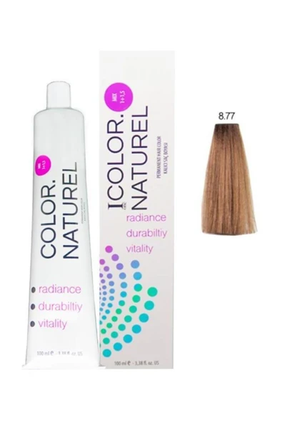 Color Naturel Kalıcı Saç Boyası 100 ml 8.77 Karamel ürün görseli 1
