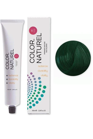 Color Naturel Kalıcı Saç Boyası 100 ml Yeşil ürün görseli 1