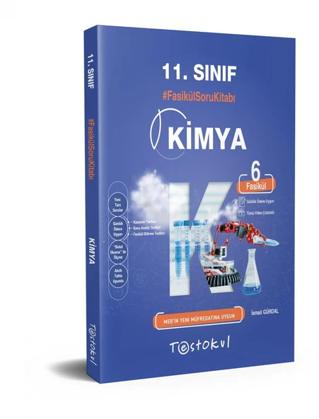 Testokul 11. Sınıf Kimya Fasikül Soru Bankası (6 Fasikül) ürün görseli 1
