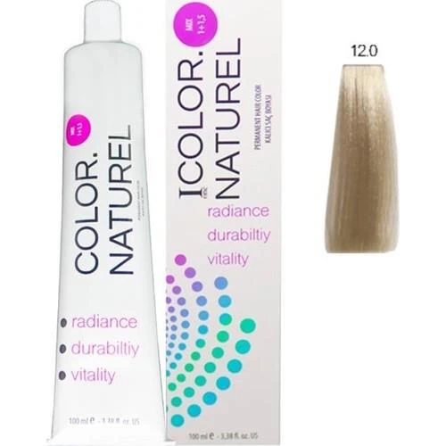 Color Naturel Kalıcı Saç Boyası 100 ml 12.0 Doğal Platin ürün görseli 1