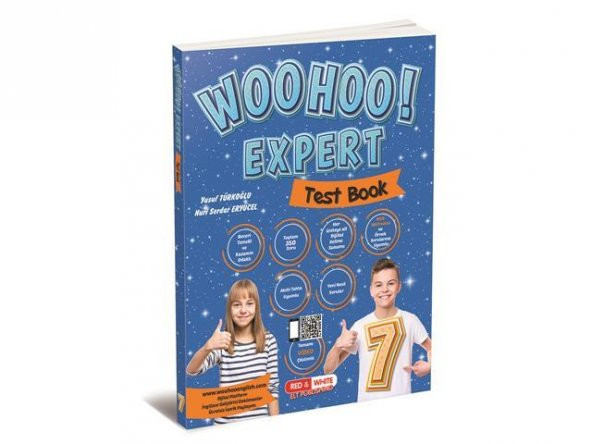 Red White 7. Sınıf Woohoo Expert  LGS İngilizce Test Book ürün görseli 1