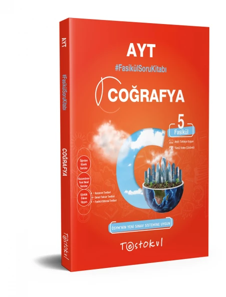 Testokul AYT Coğrafya Fasikül Soru Bankası  (5 Fasikül) ürün görseli 1