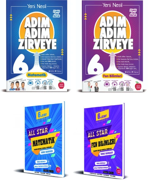 Newton 6. Sınıf All Star + Adım Adım Matematik Fen Bilimleri Set ürün görseli 1