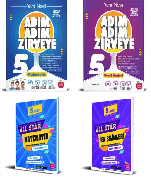 Newton 5. Sınıf All Star + Adım Adım Matematik Fen Bilimleri Set ürün görseli 1