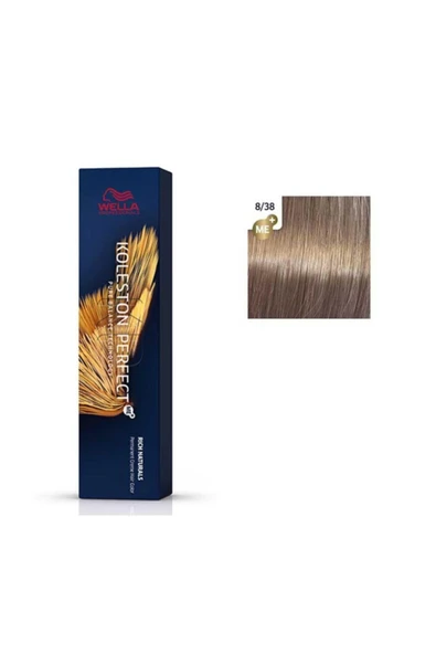 Wella Koleston Perfect Me+ Boya 60 ml 8/38 Açık Kumral Altın İnci ürün görseli 1