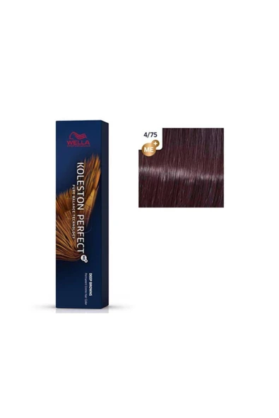 Wella Koleston Perfect Me+ Tüp Boya 4/75 Orta Kahve Mahogani 60 Ml ürün görseli 1