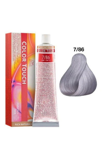 Wella Color Touch Saç Boyası 7/86 Orta Sarı Inci Menekşe 60 ml ürün görseli 1