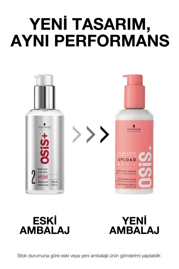 Osis + 2 Upload Hacimlendirici Krem 200ml - Resim 2