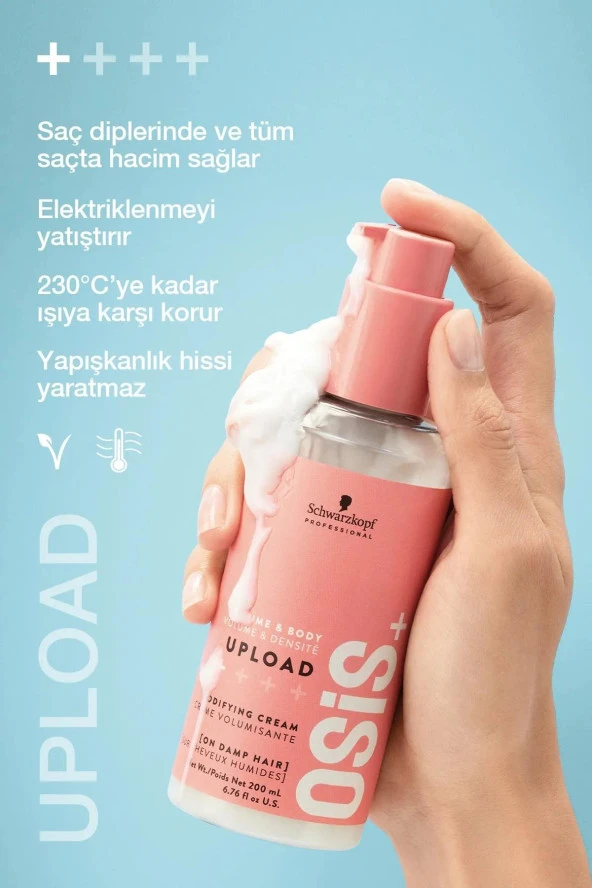 Osis + 2 Upload Hacimlendirici Krem 200ml - Resim 3