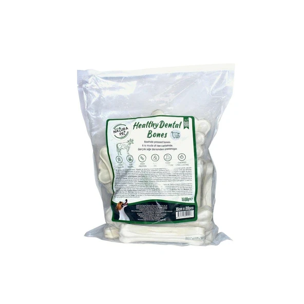 Eco Natura Pet Healty Dental Bones Beyaz Pres Kemik 15Cm 20Li 1600Gr ürün görseli 1