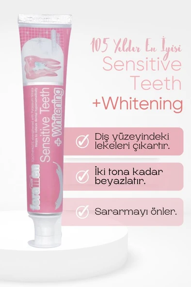 Foramen Sensitive Teeth Hassas Dişler Için Beyazlatıcı Diş Macunu 75 Ml/90 gr ürün görseli 1
