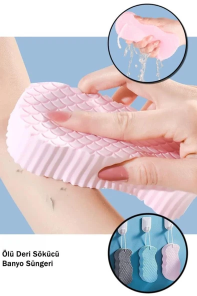 Mithra Life 2 Adet Ölü Deri Temizleyici Banyo Lifi Peeling Masaj Süngeri MIT1106 ürün görseli 1