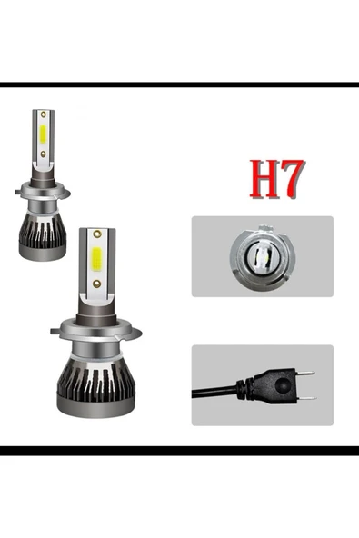 H7  Led Xenon Ampulü Yeni Nesil Şimşek Etkili Led Xenon Far ürün görseli 1