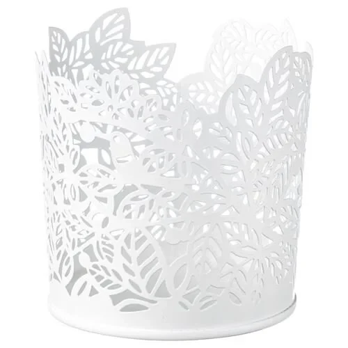 IKES SAMVERKA Dekoratif Tealight Mumluk Beyaz 8 cm Çelik ürün görseli 1