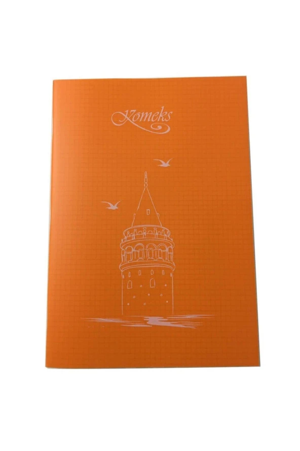Komeks Kaye Defter (Dikişli) Plastik Kapak Kareli 60 Yaprak A4 Okul Defteri (12'Li Paket) ürün görseli 1