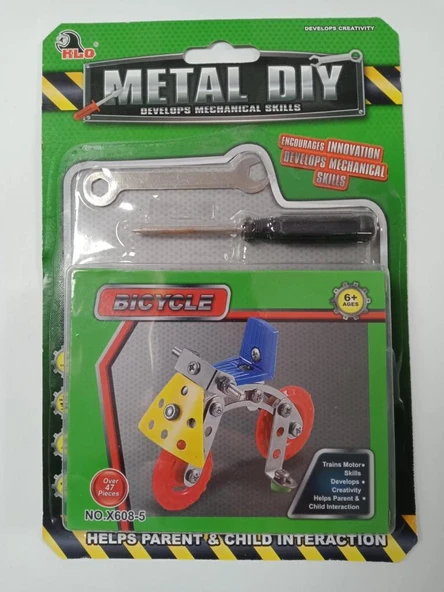 Mekanik Becerileri Metal Diy BICYCLE 47 Parça - X 608-5 ürün görseli 1