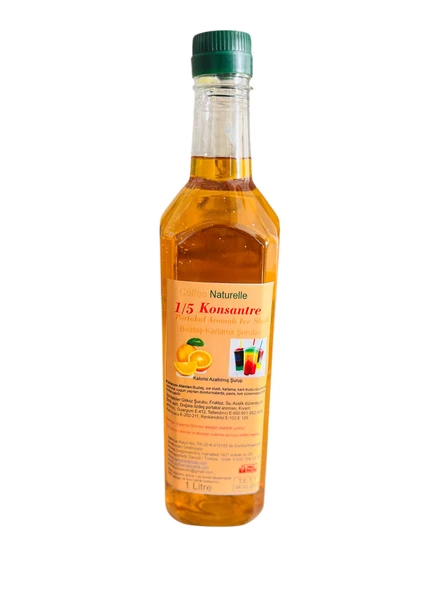 Portakal Aromalı İce Slush 1e5 konsatre Şurup  1 lt (buzlaş-karlama) ürün görseli 1
