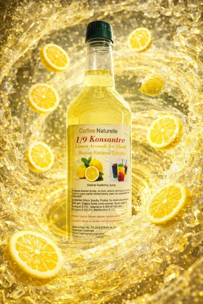 Limon Aromalı 1 e 5 Konsatre  İce Slush Buzlaş şurubu 1 tl ürün görseli 1