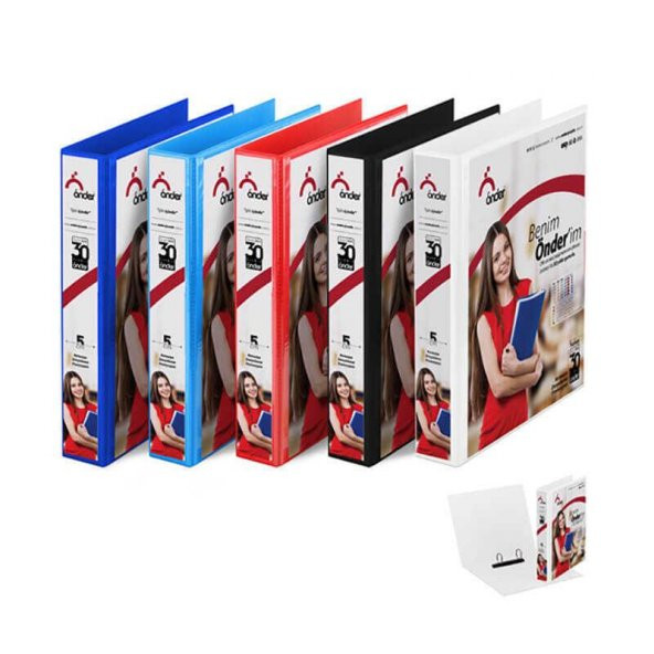 Önder Sunum Klasörü 2 Halkalı 50 MM A4 Beyaz 2005-5 ürün görseli 1