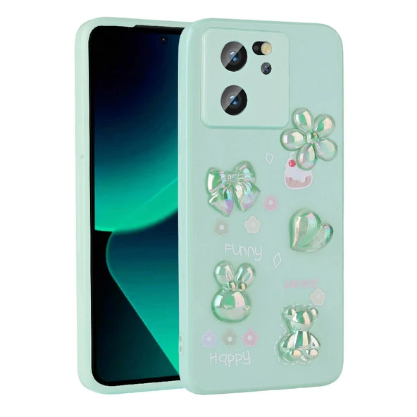 Zore Xiaomi ile uyumlu Mi 13T Kılıf Kabartma Figürlü Parlak Toys Silikon Kapak ürün görseli 1
