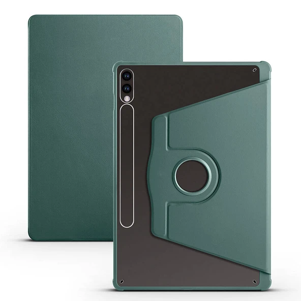 Zore Galaxy ile uyumlu Tab S9 Plus Kılıf Termik Kalem Bölmeli Dönebilen Standlı Kılıf ürün görseli 1