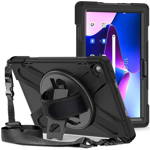 Zore Lenovo ile uyumlu Tab M10 TB-328F 3. Jenerasyon Defender Tablet Silikon ürün görseli 1