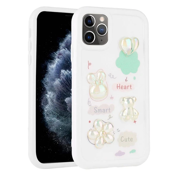 Zore Apple ile uyumlu iPhone 11 Pro Max Kılıf Kabartma Figürlü Parlak Toys Silikon Kapak ürün görseli 1