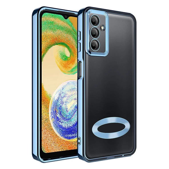 Zore Galaxy ile uyumlu A05S Kılıf Kamera Korumalı Logo Gösteren Omega Kapak ürün görseli 1