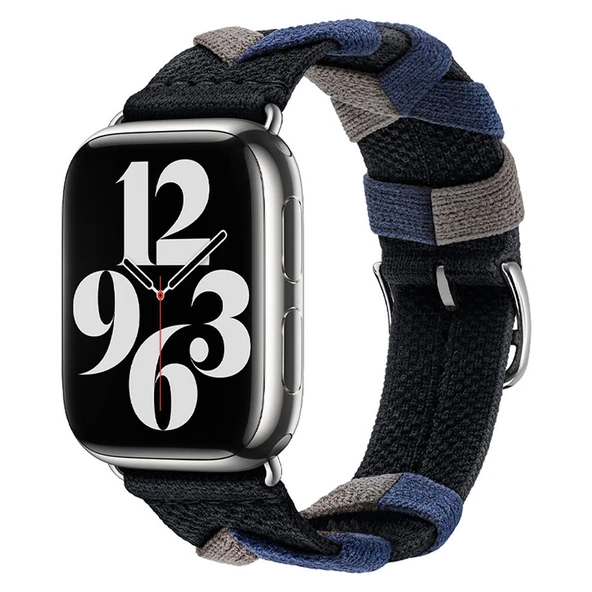Zore Apple ile uyumlu Watch 42mm KRD-97 Sarmal Örgü Tasarımlı Kordon ürün görseli 1