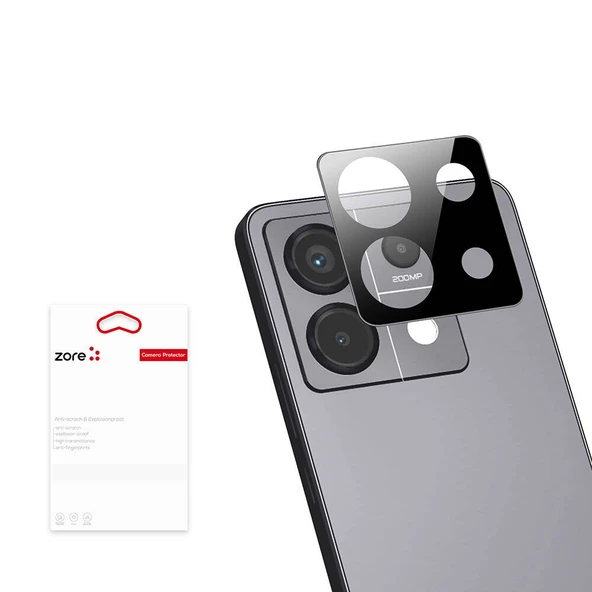 Zore Xiaomi ile uyumlu Redmi Note 13 Pro 5G 3D Kamera Camı ürün görseli 1
