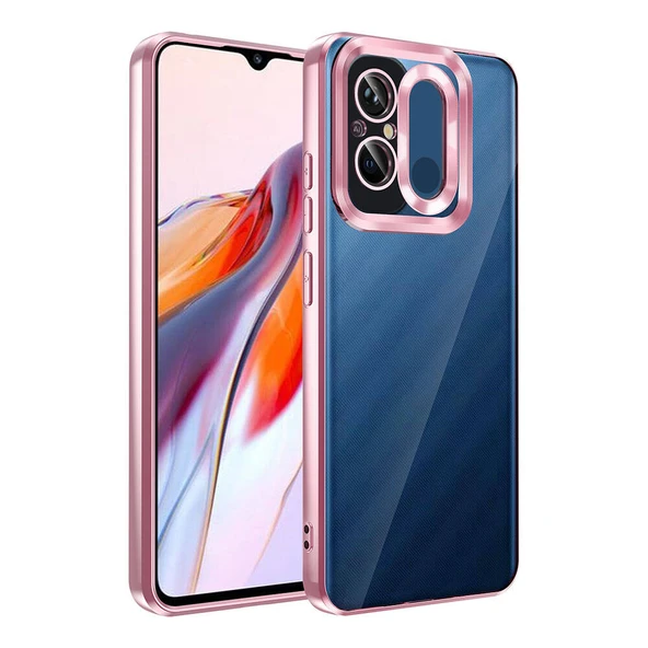 Zore Xiaomi ile uyumlu Redmi 12C Kılıf Kamera Korumalı Logo Gösteren Omega Kapak ürün görseli 1