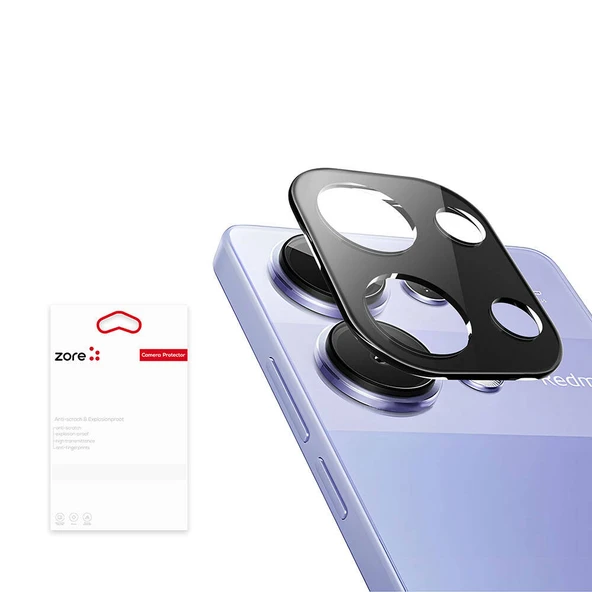 Zore Xiaomi ile uyumlu Redmi Note 13 Pro 4G 3D Kamera Camı ürün görseli 1