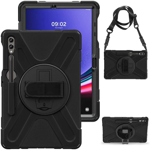 Zore Galaxy ile uyumlu Tab S9 FE Plus Defender Tablet Silikon - Resim 5
