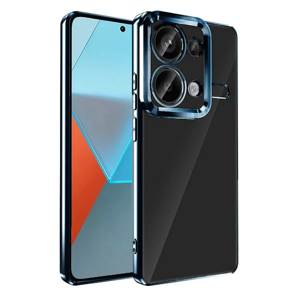 Zore Xiaomi ile uyumlu Redmi Note 13 Pro 4G Kılıf Kamera Korumalı Logo Gösteren Omega Kapak ürün görseli 1