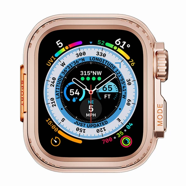 Zore Apple ile uyumlu Watch 7 45mm to Apple ile uyumlu Watch Ultra 49mm Kasa Dönüştürücü Watch Gard 33 ürün görseli 1