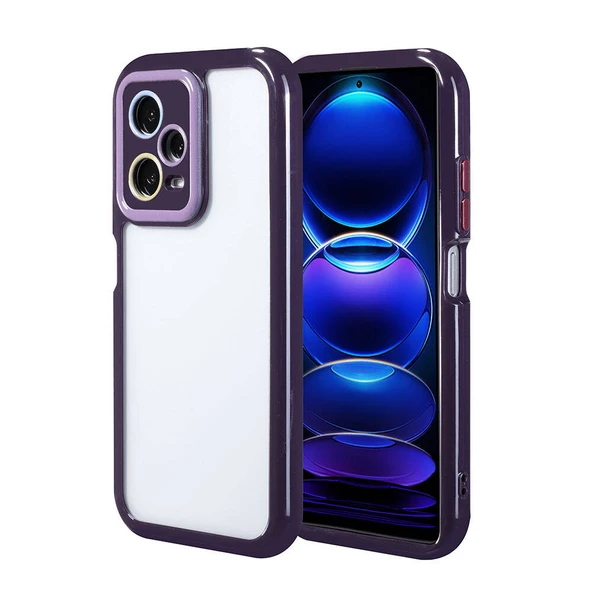 Zore Xiaomi ile uyumlu Redmi Note 12 Pro 5G Kılıf Kamera Korumalı Renkli Kenar ve Çerçeve Tasarımlı Vitamin Kapak ürün görseli 1