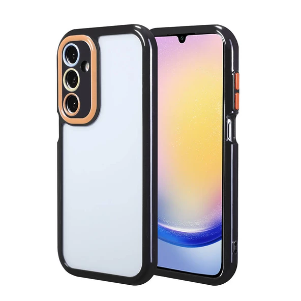 Zore Galaxy ile uyumlu A25 Kılıf Kamera Korumalı Renkli Kenar ve Çerçeve Tasarımlı Vitamin Kapak ürün görseli 1