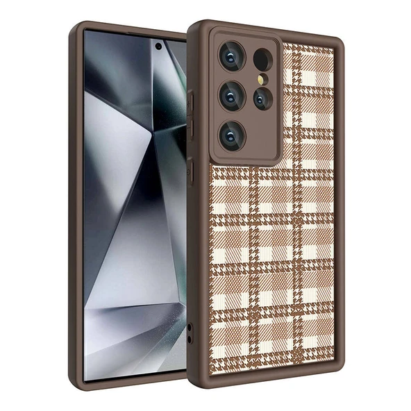 Zore Galaxy ile uyumlu S23 Ultra Kılıf Kamera Korumalı Baskılı Arka Yüzey Klas Kapak ürün görseli 1
