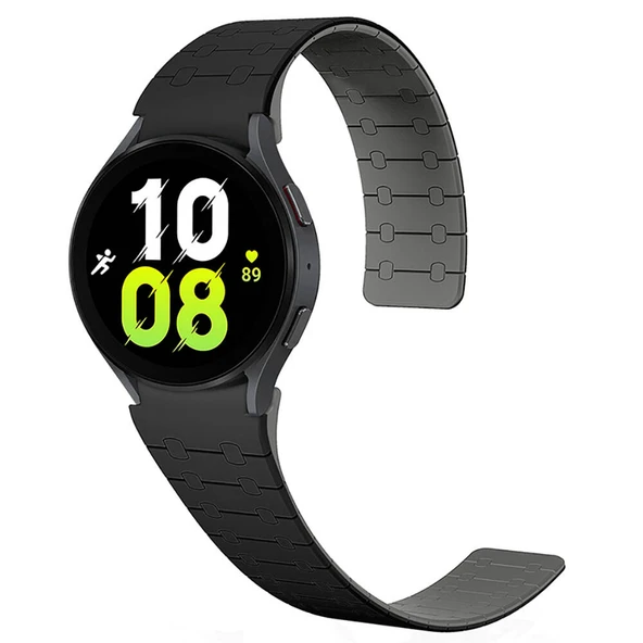 Zore Galaxy ile uyumlu Watch 5 40mm KRD-111 20mm Çizgili Desenli Silikon Kordon ürün görseli 1
